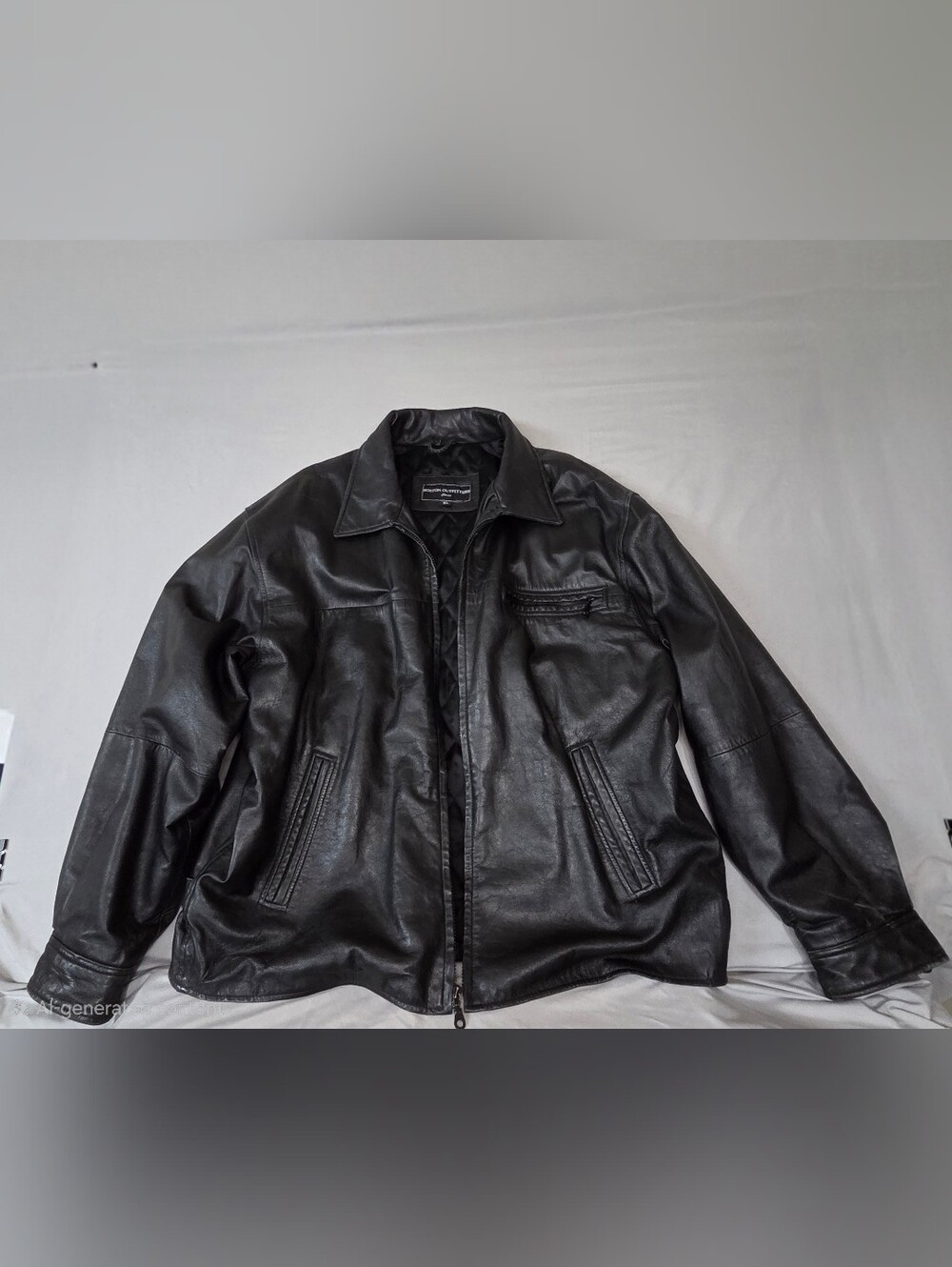 Boston Outfitters XL Genuine Leather Jacket Black